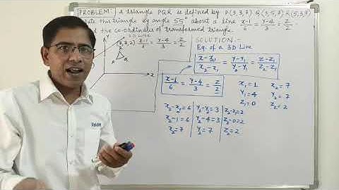 Lect 42 Problems on 3D Rotation about an Arbitrary axis