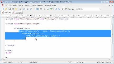 PHP Tutorials: jQuery: Get data from MySQL Database without refreshing