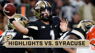 Syracuse at Purdue | Highlights | Big Ten Football | Sept. 16, 2023