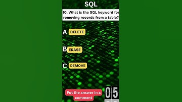 SQL Quiz Quickies: Test Your Database Knowledge in 60 Seconds!