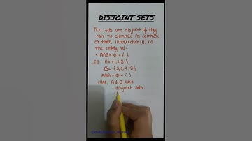 Disjoint Sets|Sets|Class11|Chapter1|Ncert#mathematicswoman #sets #cbse #ncert #disjointsets #maths