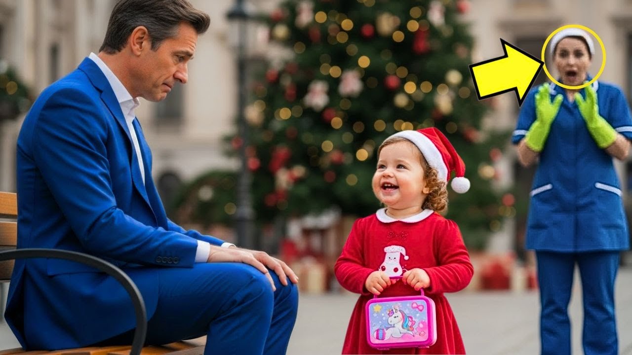 O MILIONÁRIO VIÚVO NÃO ESPERAVA NADA NO NATAL… ATÉ A BEBÊ DA FAXINEIRA APARECER