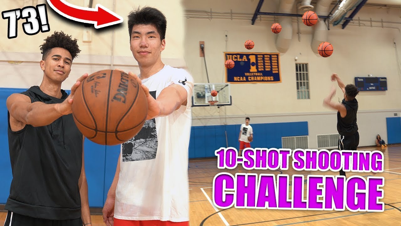 *NEW* Basketball Challenge vs #1 Ranked *7 FOOT 3* 15 Year Old Kid ...