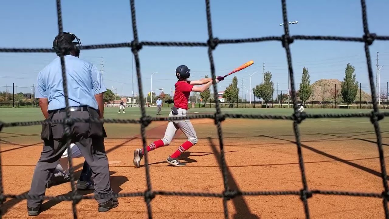 Reggie Mills 2 Run Home Run Great Lake Canadians vs Ontario Terriers