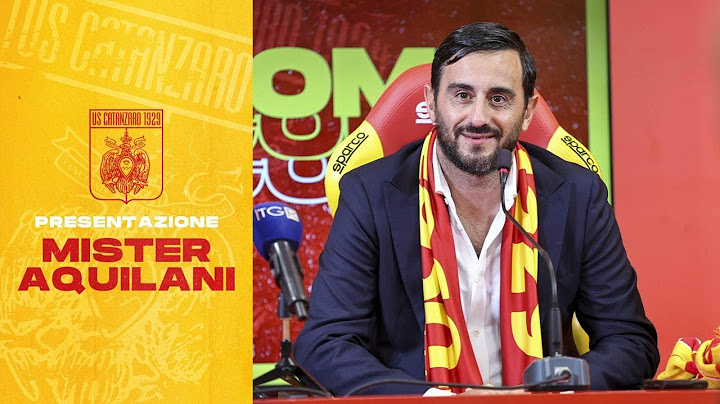 US CATANZARO | Conferenza stampa di presentazione Mister Aquilani