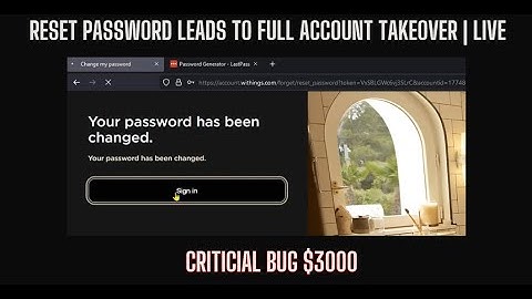 🚨 Reset Password Flaw Leads to Full Account Takeover - LIVE PoC! 🚨