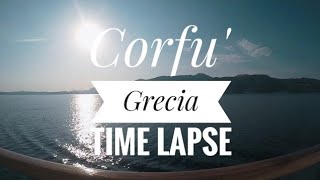 Corfu' Grecia - Partenza nave da crociera | Time Lapse video