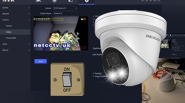 Turn ON/OFF Hikvision Smart Light and adjust  brightness  via NVR.  Disable LED light #Hikvision