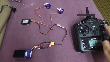 How to control an RC Servo using a Radio Transmitter (RX701 & Devo 7E)