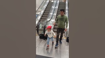 Moving Stairs Always Fun✌️#escalator #shorts #youtubeshorts #cute #baby #viralvideo #viralshorts