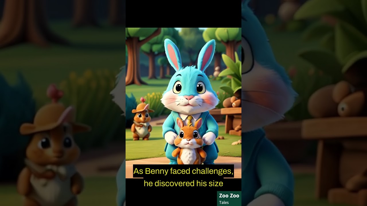 Benny the Brave Bunny| Moral Values| Courage and Kindness| Animated story 