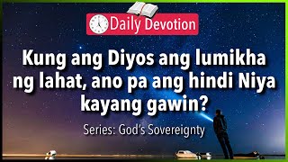 April 29: Genesis 1:1 - God is sovereign over all things - 365 Daily Devotions