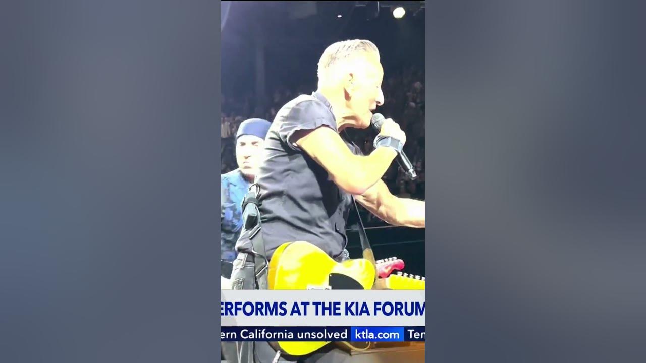 Bruce Springsteen at the Kia Forum YouTube