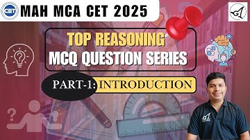 🌟MAH MCA CET 2025 Reasoning Important Question Series🌟