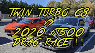 Twin Turbo C8 Vs 2020 GT500 DRAG RACE!!