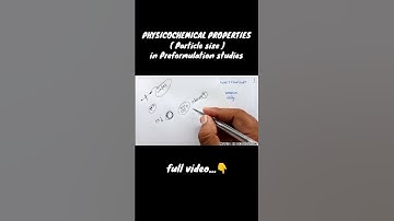 Particle Size in Preformulation Studies Explained #techpharma #preformulationstudies #particlesize