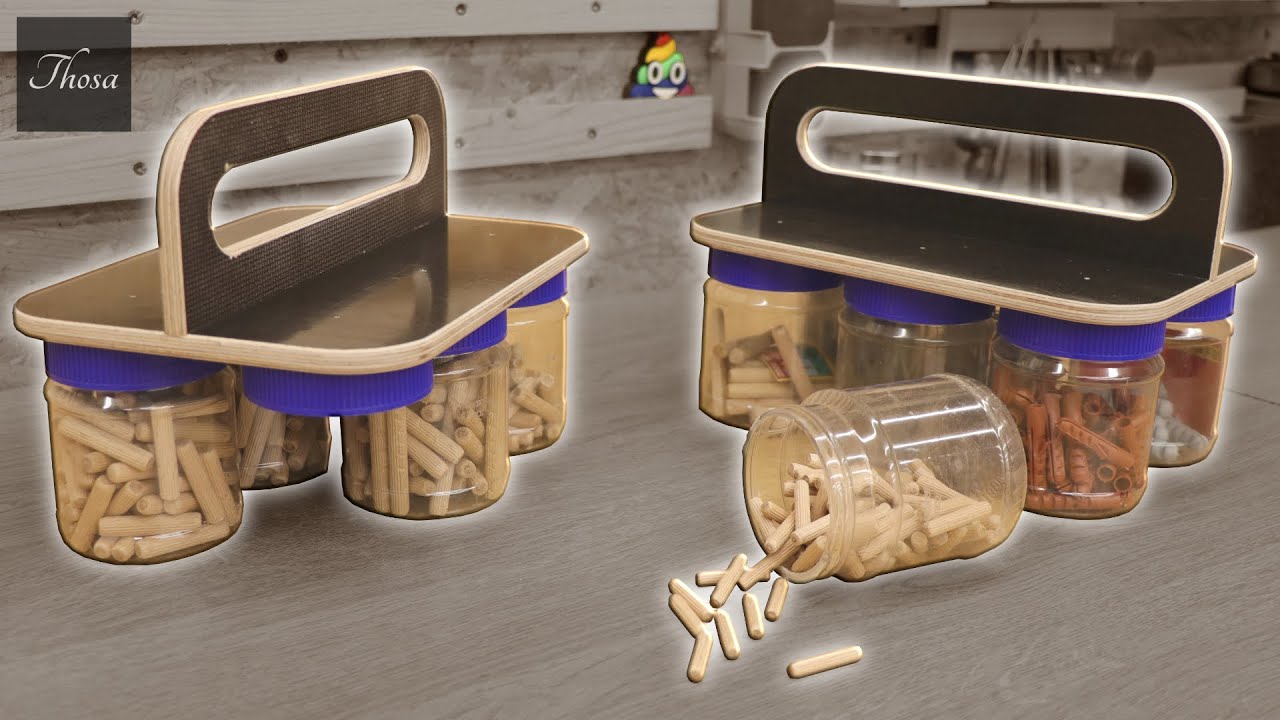 How to make a STACKABLE Plastic Jar Storage / UPCYCLE Plastic Waste