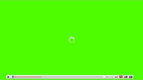Youtube Video Buffering Animation (green screen)