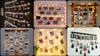 40  Clever & Cool Photo Wall Hanging Ideas Without Photo Frame|Photo Wall Decorating Ideas