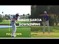 Sergio garcia downswing  pull down  stay height to cover the ball