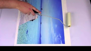 Coating Canvas with a Roller