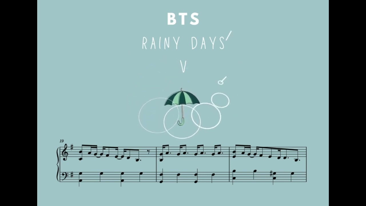 Rainy Days - (letra da música) - V (BTS) - Cifra Club