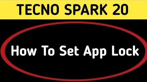 how to set App lock, Tecno Spark 20 me Applock kaise set kare