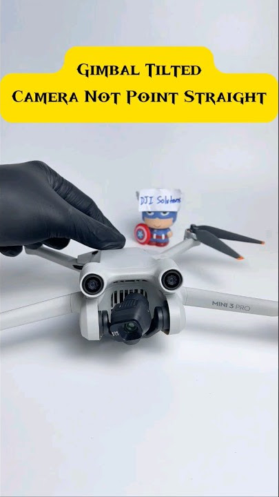 DJI Mini 3 Pro Tilted or Gimbal Not Point Straight #drone #djimini #dji