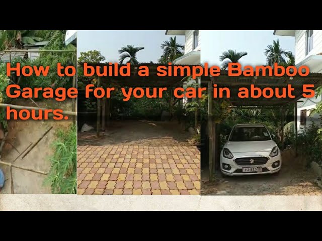 How to build a simple #Bamboo Garage.