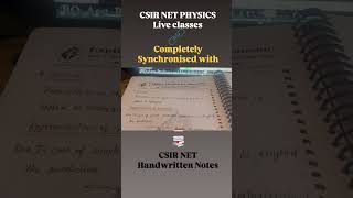 Complete Handwritten Notes for CSIR NET Physics | GATE, JEST, BARC, TIFR Preparation  #csirnet