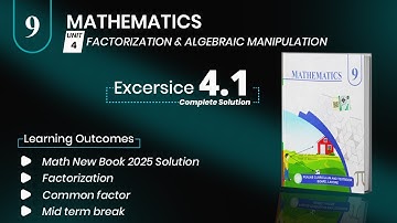 Exercise 4.1 Class 9 Math New Book 2025 | Class 9 Math Exercise 4.1 New Book 2025 PCTB