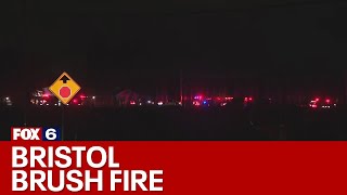 Brush fire in Bristol, Wisconsin | FOX6 News Milwaukee