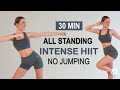 30 min intense fat burning hiit  all standing  no jumping no repeat knee  wrist friendly