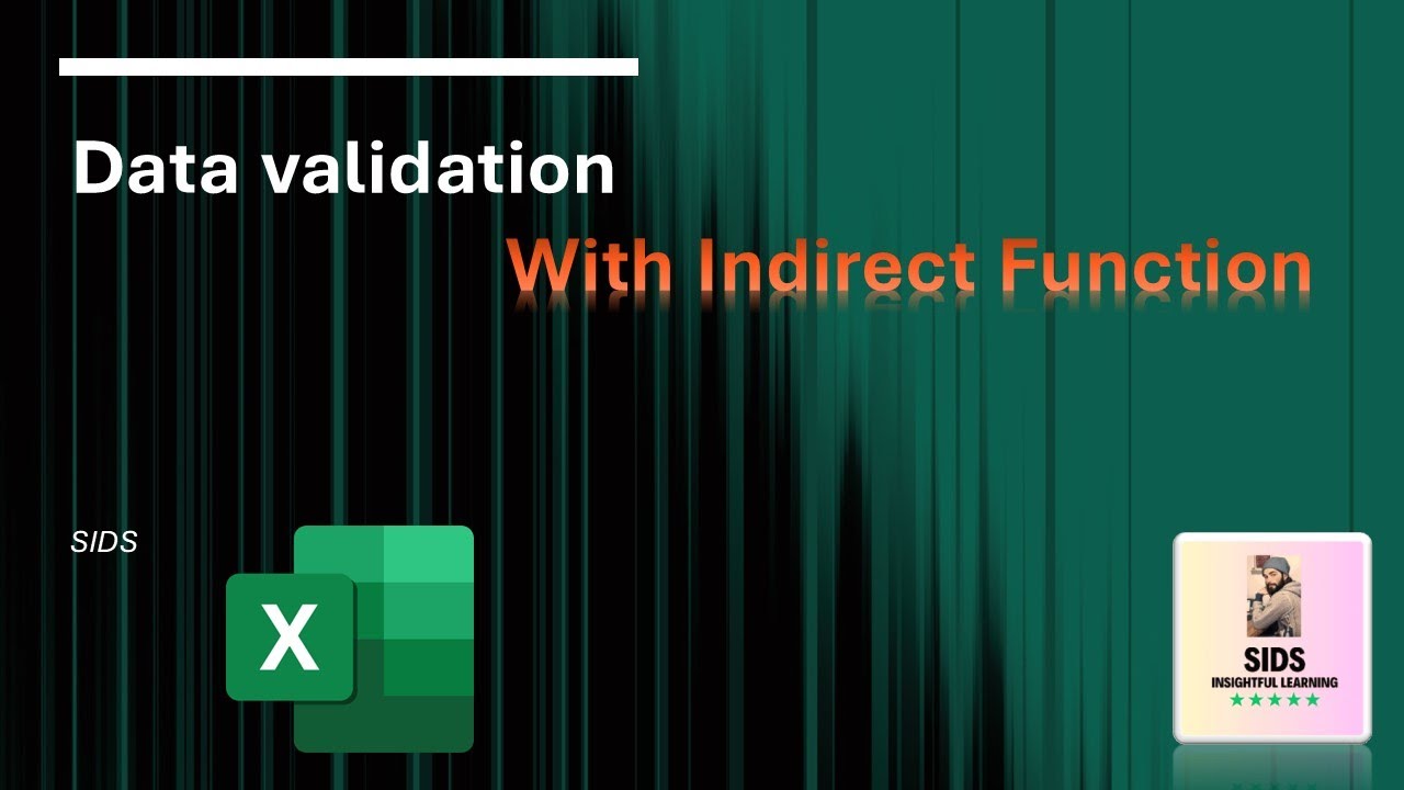 Data Validation with Indirect Function - YouTube