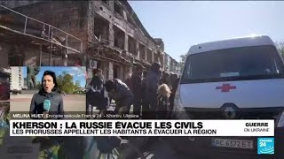 Kherson: Des habitants appelés à évacuer la région • FRANCE 24