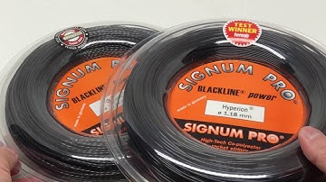 Signum Pro Blackline Power Hyperion & Tornado | High-Tech Co-polyester Racket Strings