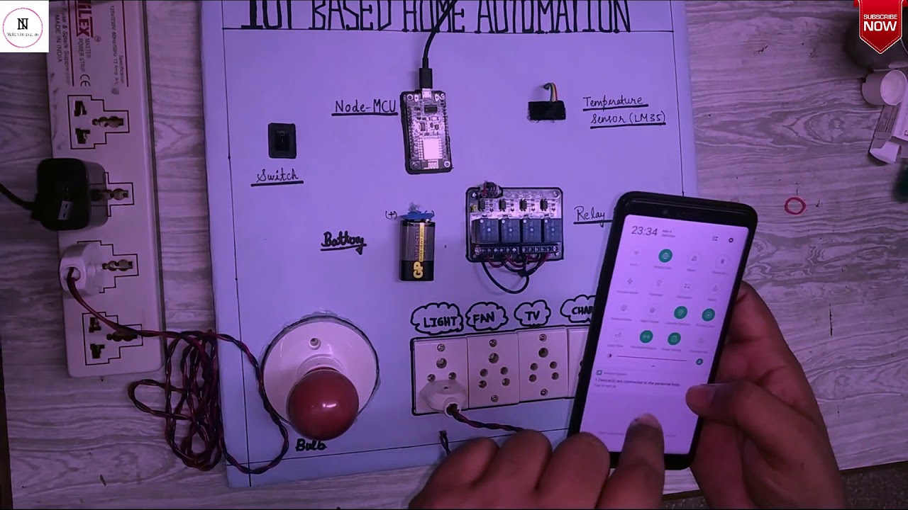 IoT Based Home Automation using Mobile App | Full Project | Best Price ...
