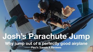 Josh's 15,000 feet parachute jump  #first skydive #first parachute jump