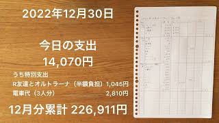 【家計簿】2022年12月30日 今日の支出/下関もずくセンターのもずくスープはとても美味しい。/ぶりは養殖が好きです。/2023年は半額商品を買って節約した気分に浸らないように気をつけたいです。
