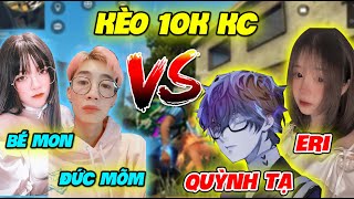 QUỲNH TẠ VÀ ERI CUTE GẠ KÈO 10.000💎VỚI ĐỨC MÕM VÀ BÉ MON | TRẬN ĐẤU PHÁT CƠM CHÓ CỦA 2 CẶP ĐÔI