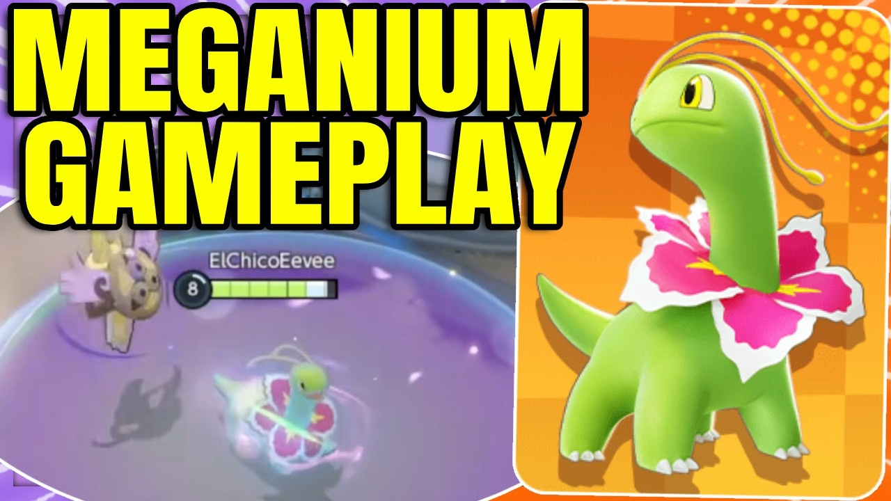 LEVEL 7 UNITE MOVE?! MEGANIUM LEAKED GAMEPLAY| Pokemon Unite