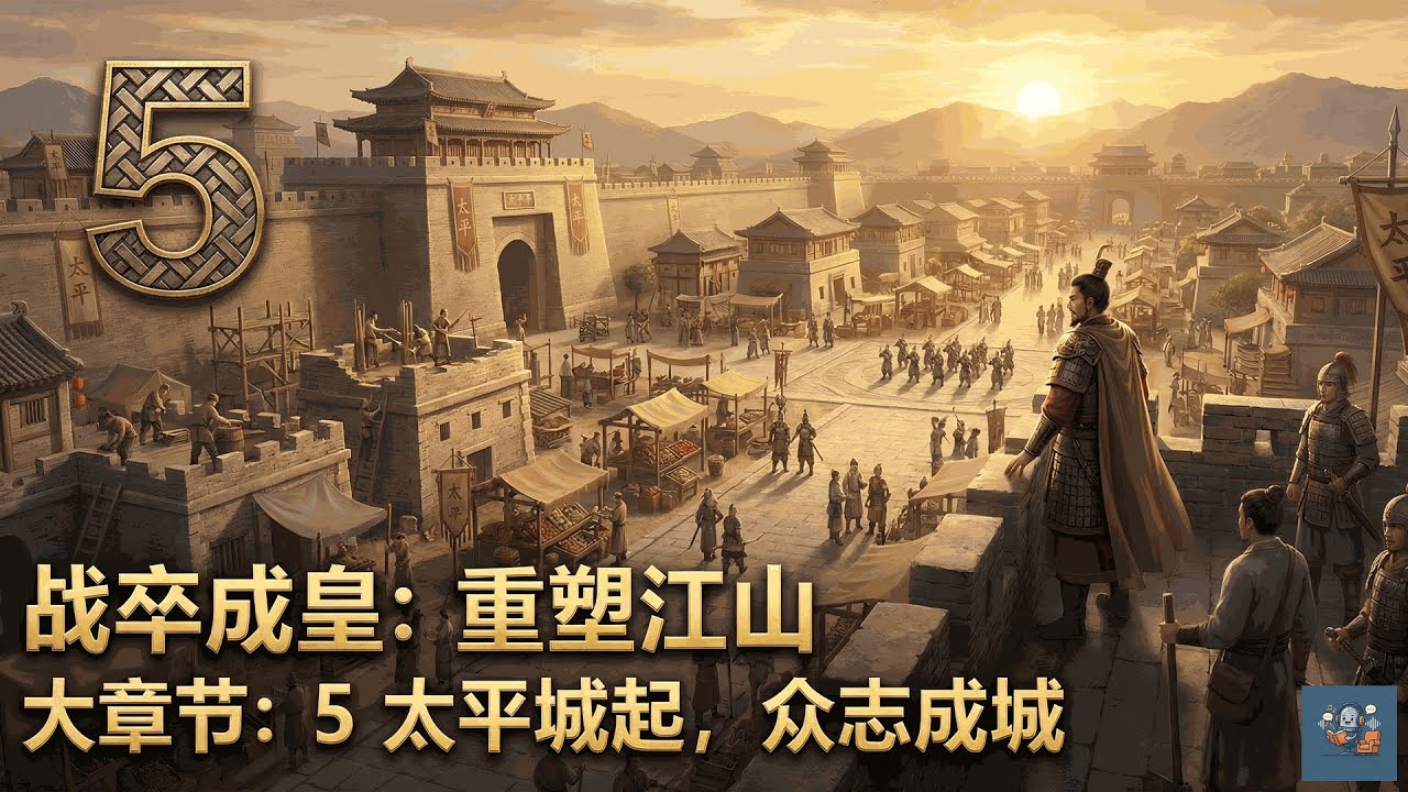 从一片废墟到黄金之城！他建立的不是城市，而是一个无法被攻破的梦想！战卒成皇：重塑江山 第5大章 太平城起，众志成城 