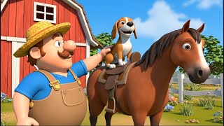 Old Macdonald Farm Animals Full Song 3D Kids Cartoon & Nursery Rhymes
