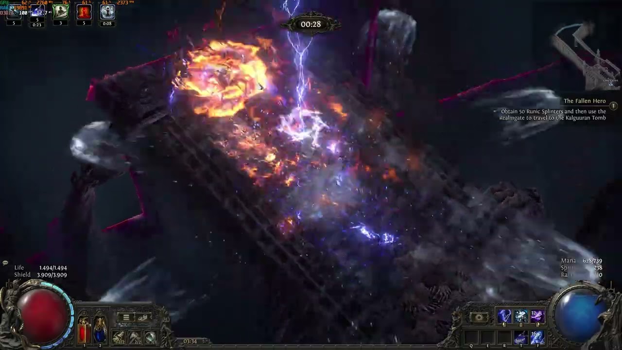 shattering hollow palm monk [0.3]