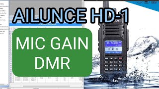AILUNCE HD-1 MIC GAIN ADJUST & TEST- DMR