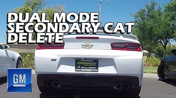2016-2024 Camaro SS GM Dual Mode Exhaust (NPP) Secondary Cat Delete