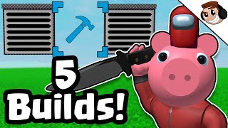 5 INSANE Piggy Build Mode Creations #2 (How to Build Them)🐷