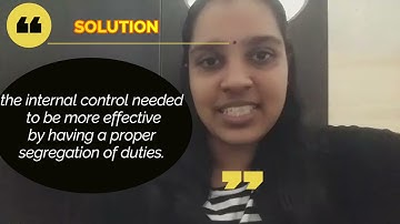 INTERNAL CONTROL - Segregation of Duties