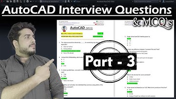 Part - 3 || AutoCAD MCQ`s & Interview Questions and Answers || Autocad objective questions ||