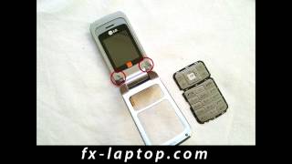 Disassembly LG KP235 - Battery Glass Screen Replacement